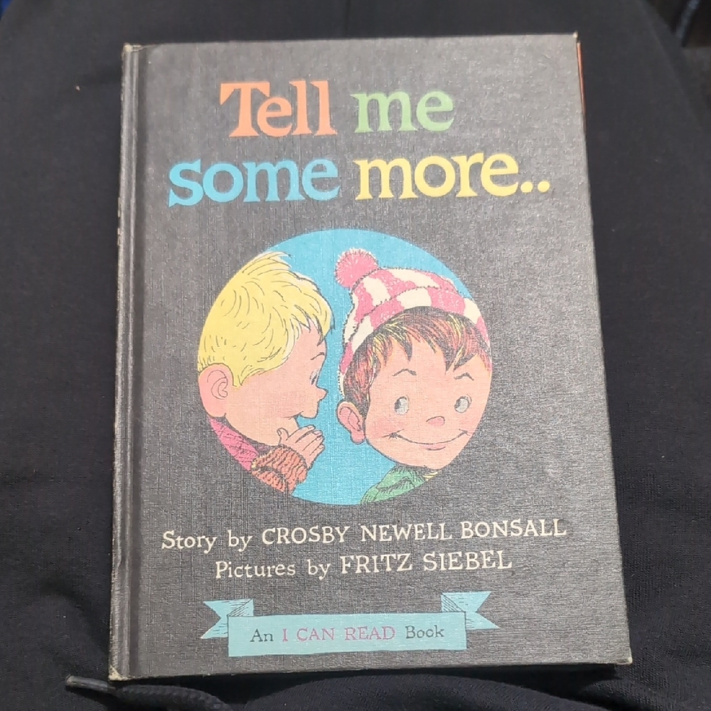 $1 With 5 Items Crosby Tell Me Some More Book - Black Cover with Colorful Text